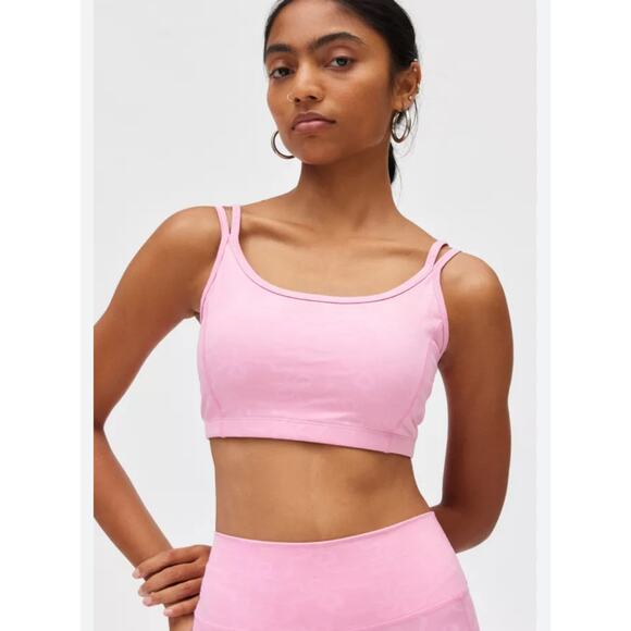 LoveshackFancy AIden Sports Bra in Pink L - Picture 1 of 4